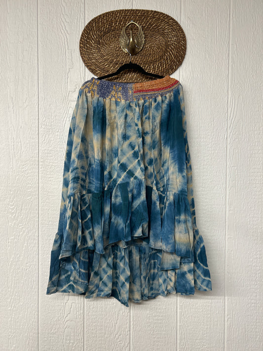 Crepe Sari Dahlia Skirt 1026 087