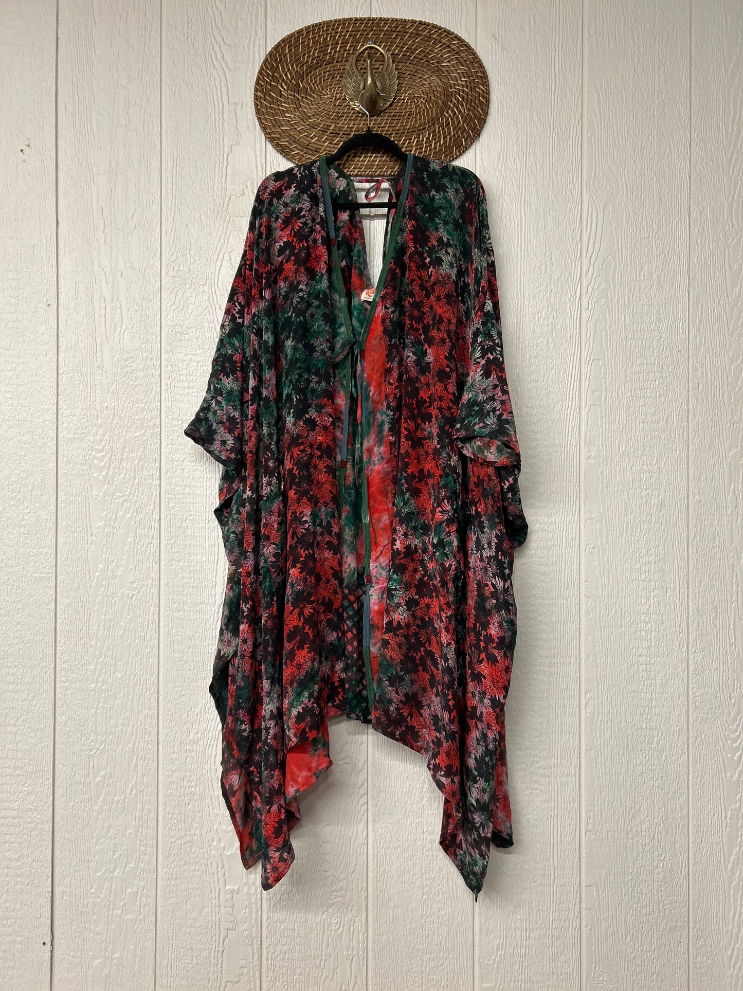 Crepe Sari Orchid Kimono 0626 141