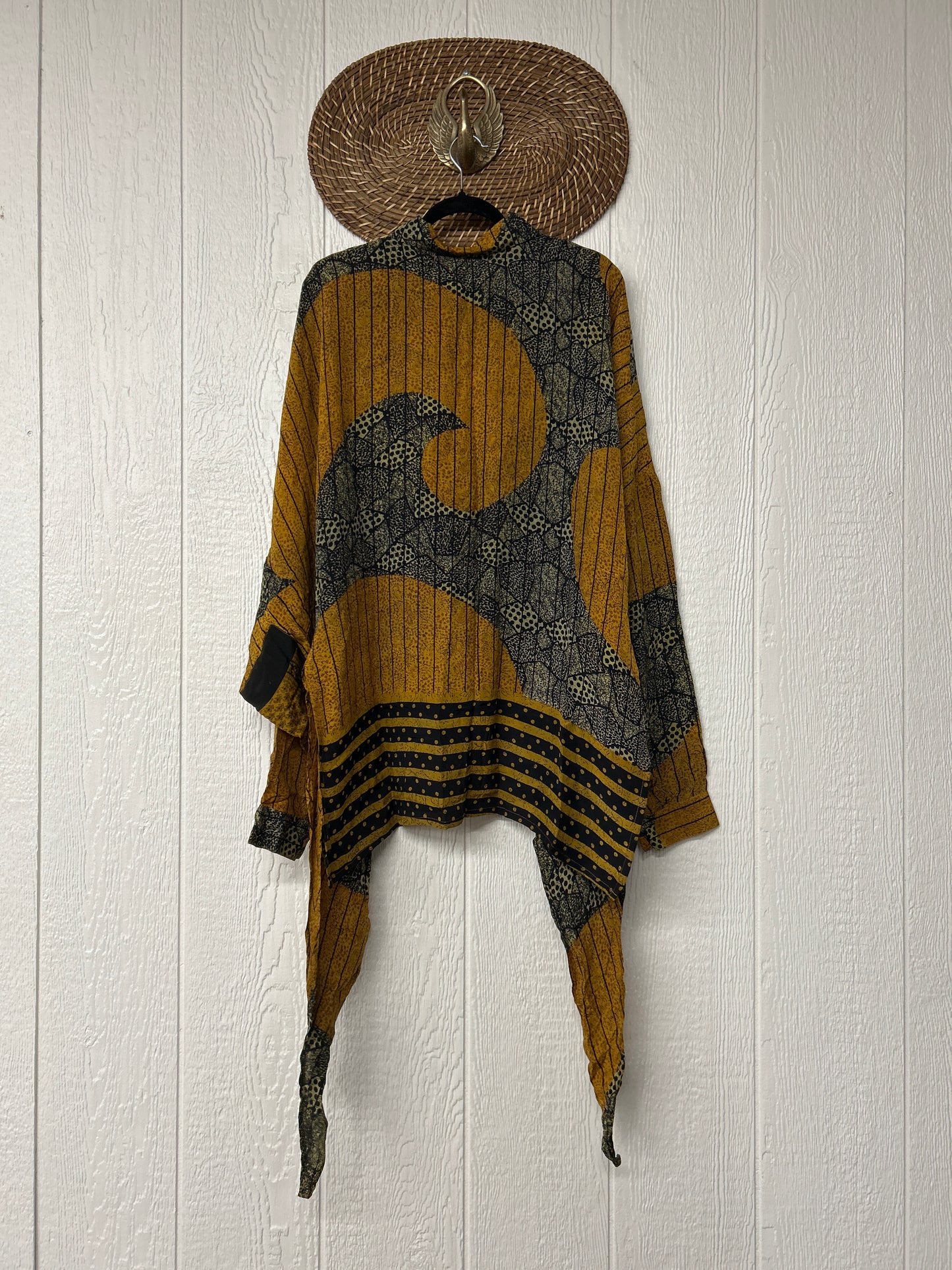 Crepe Sari Nirvana Button Down 1125 129