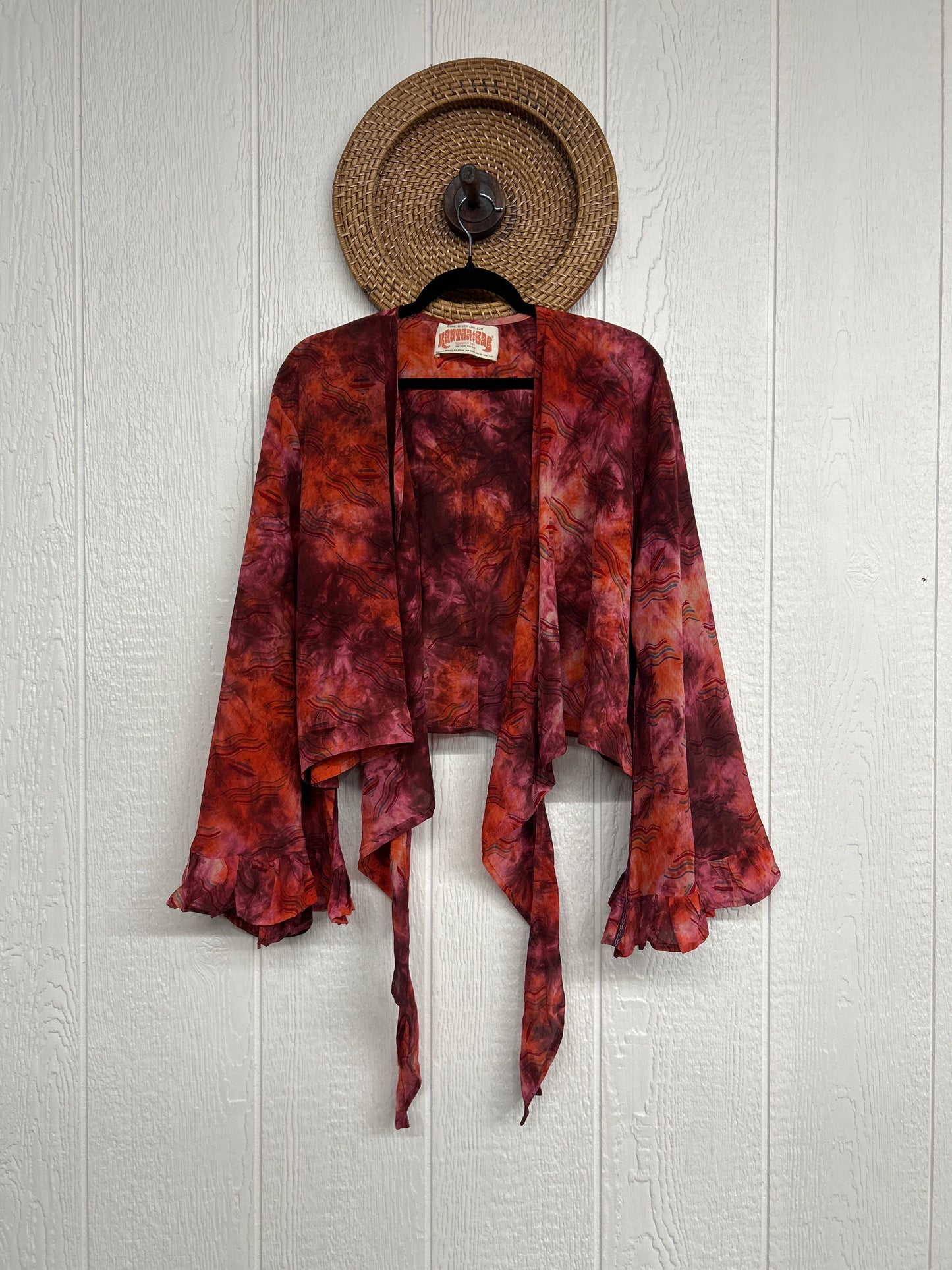 Crepe Sari Zeppelin Crop Shrug 0426 067