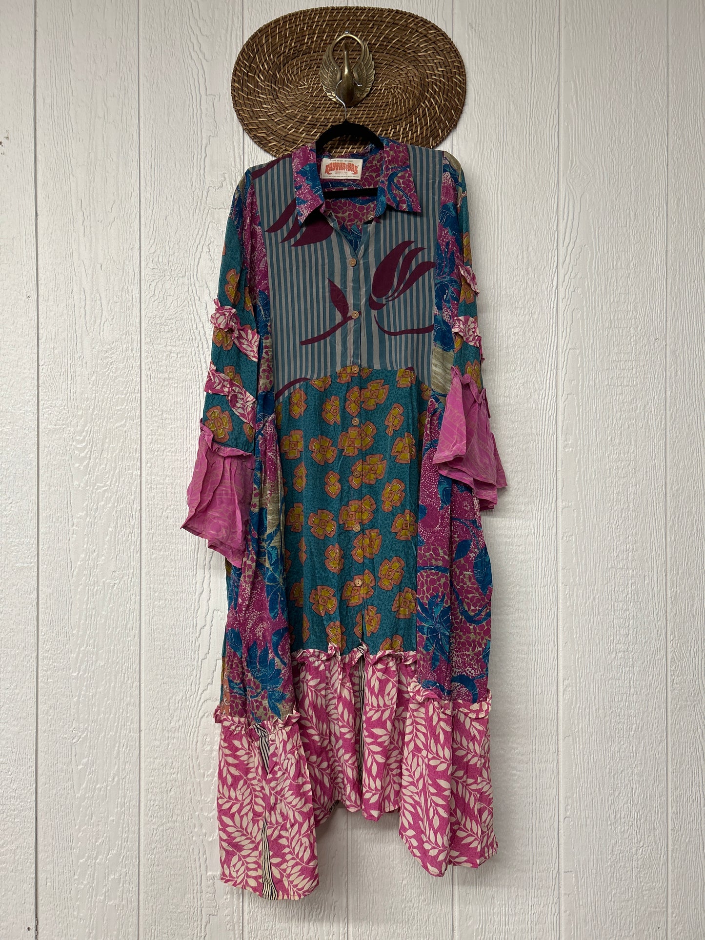 Crepe Sari Rhiannon Duster Dress 0226 081