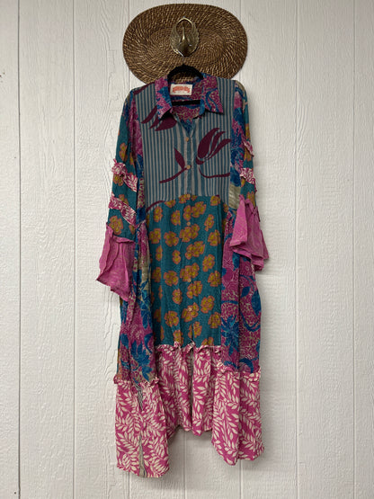 Crepe Sari Rhiannon Duster Dress 0226 081