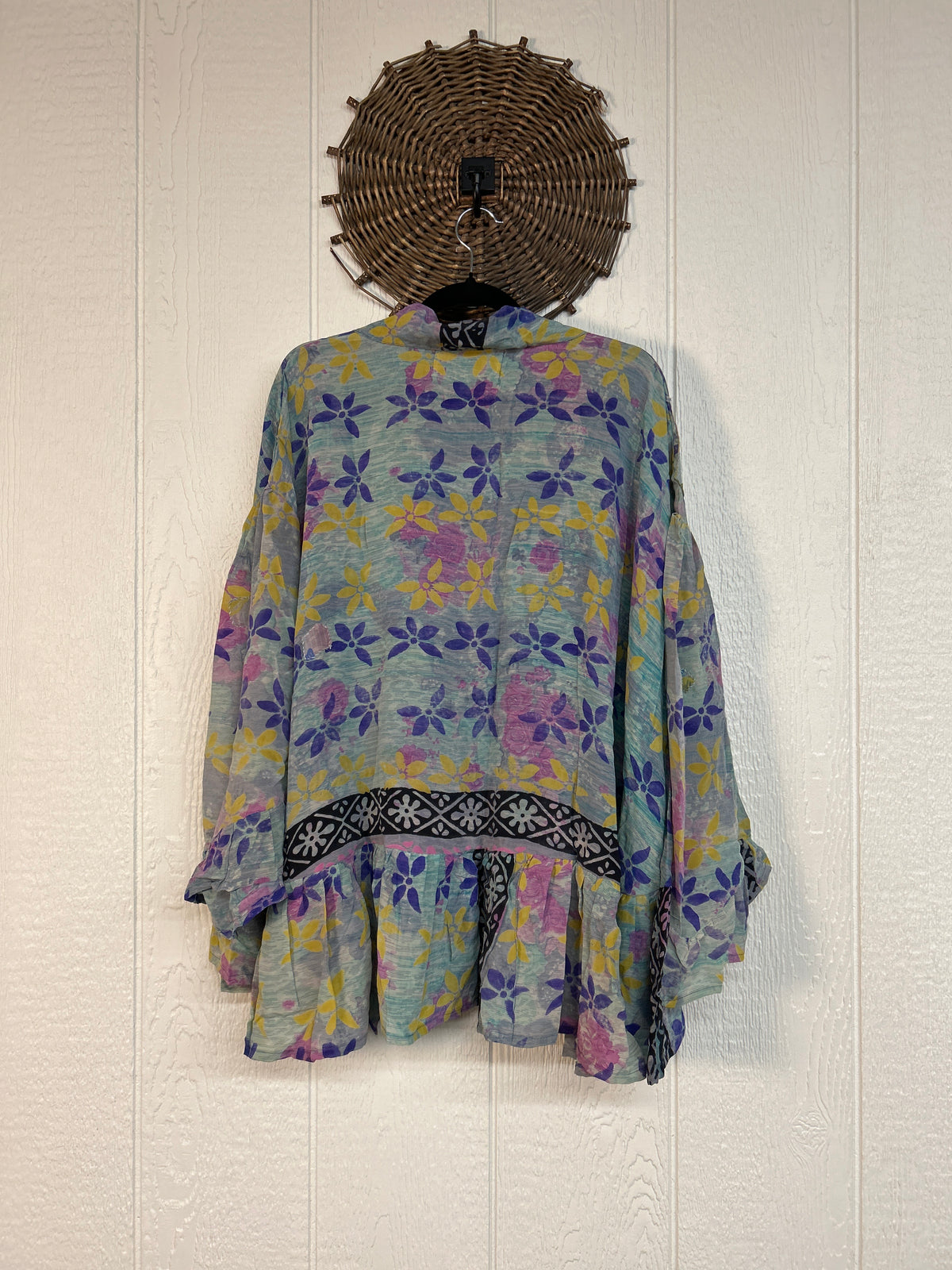 Crepe Sari Wild Rose Top 1026 051