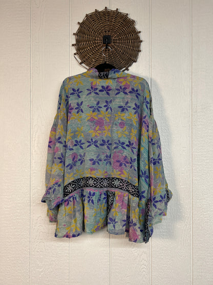 Crepe Sari Wild Rose Top 1026 051