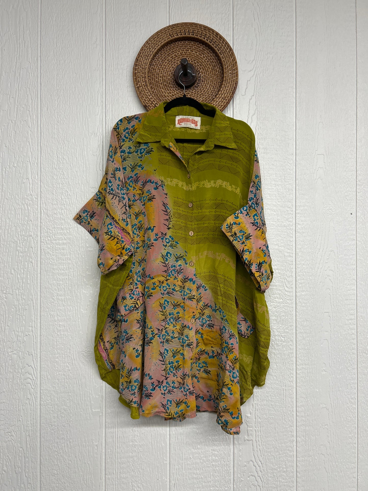 Crepe Sari Free To Be Button Down 0626 275