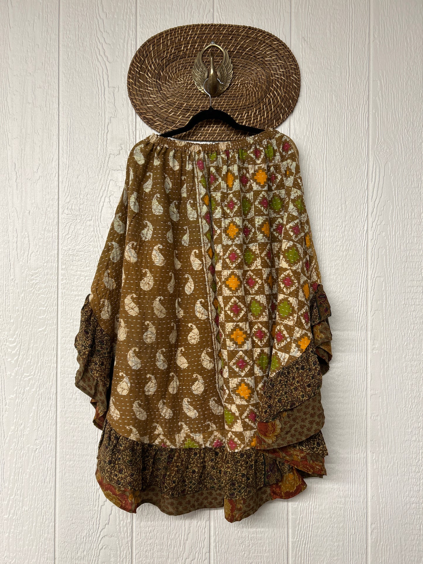 Pareo Kantha Wild Rose Skirt 0426 064
