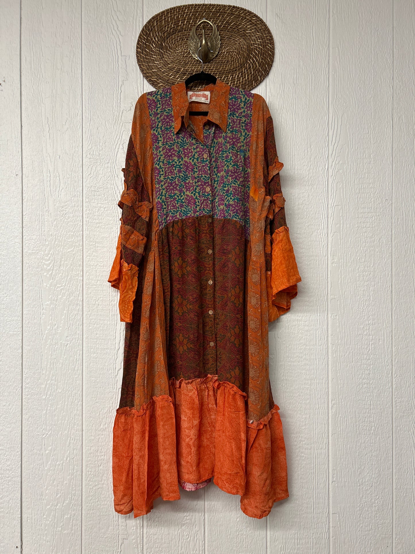 Crepe Sari Rhiannon Duster Dress 0226 131