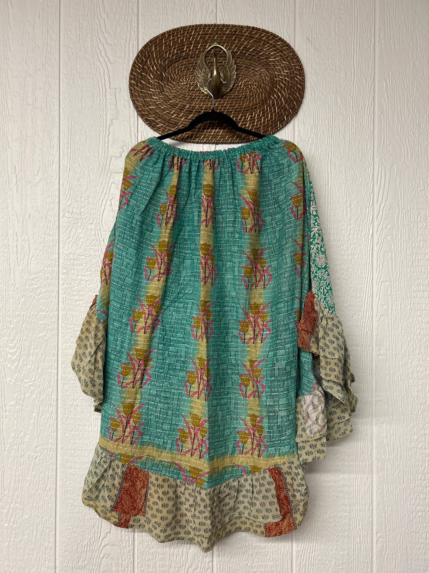 Pareo Kantha Wild Rose Skirt 0426 205
