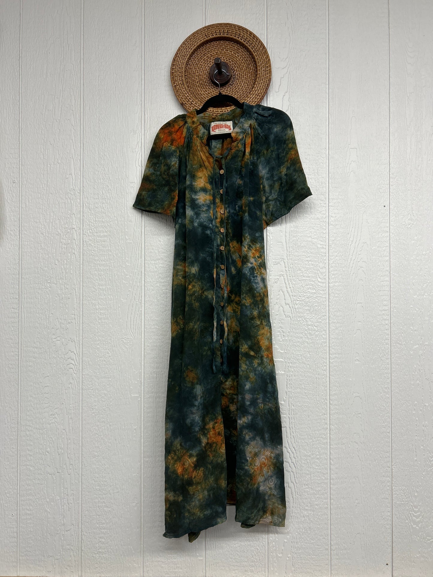 Crepe Sari Summer Woodstock Duster 0626 081