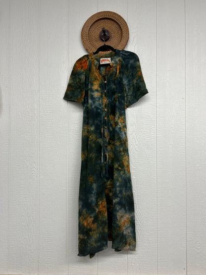 Crepe Sari Summer Woodstock Duster 0626 081