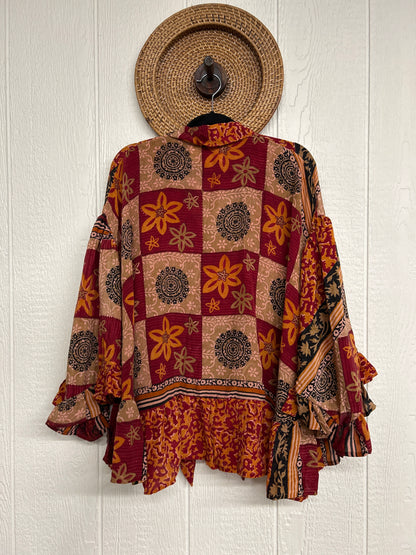 Crepe Sari Wild Rose Top 1225 109