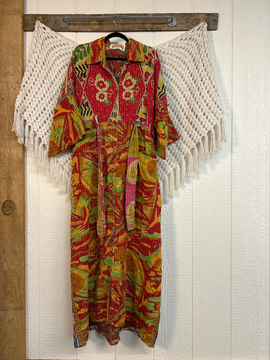Pareo Kantha Gravity Duster Dress 0226 135