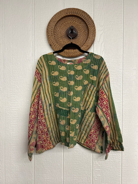 Pareo Kantha Wanderer Pocket Crop Top 0226 054