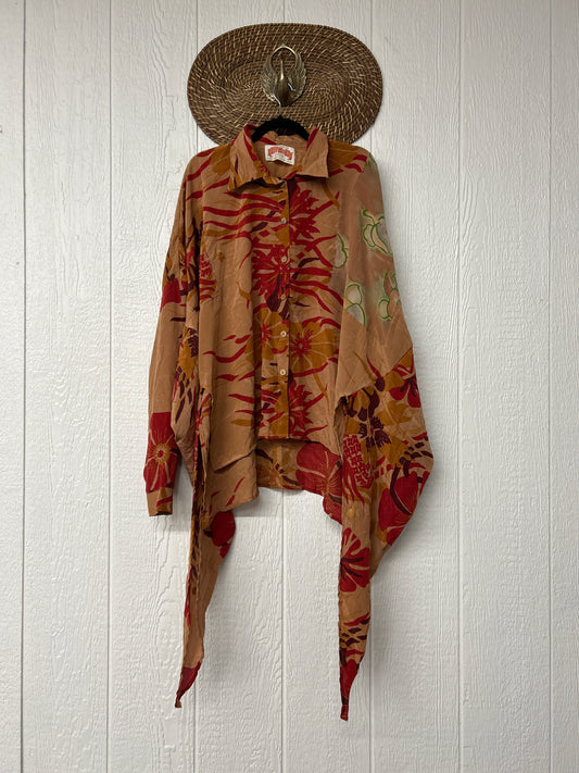 Crepe Sari Nirvana Button Down 1125 098