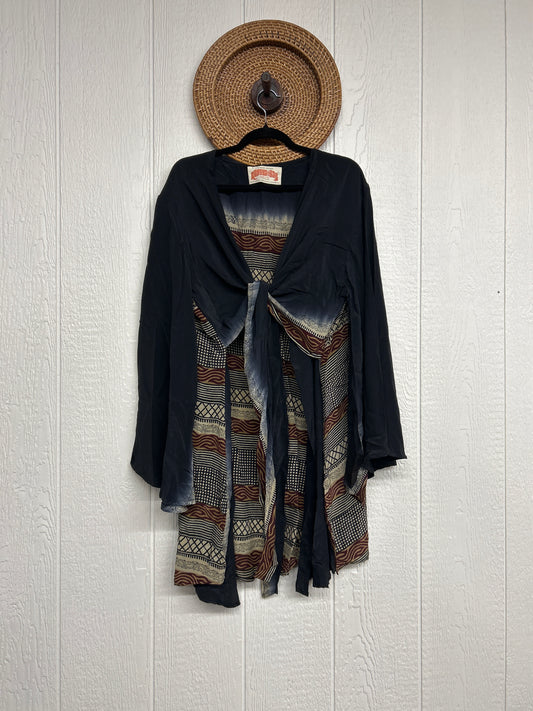 RETAIL Crepe Sari Shortie Spellbound Kimono 0426 173