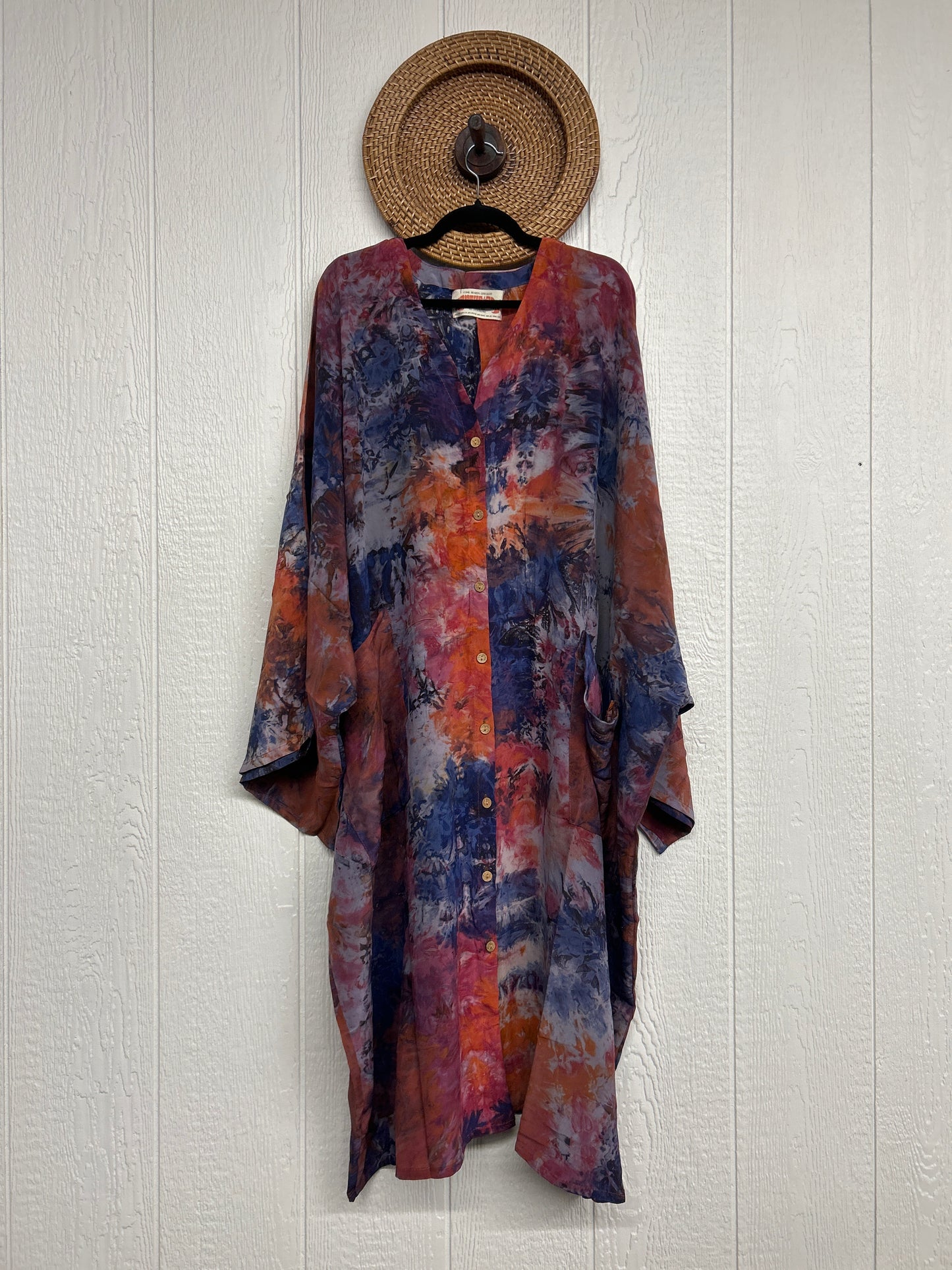 Crepe Sari Gaia Duster Dress 0426 008