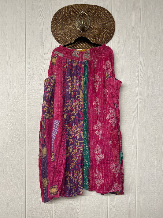 Pareo Kantha Butterfly Cargo Skirt 0426 013