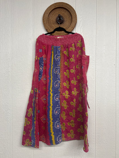 Pareo Kantha Butterfly Cargo Skirt 0426 174