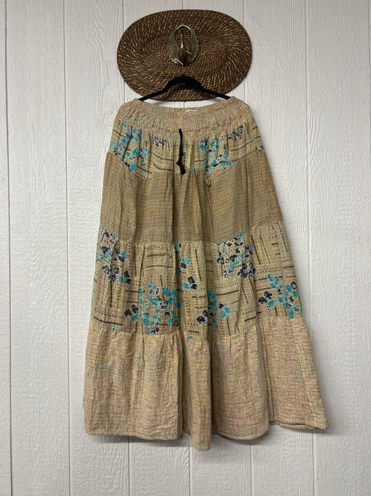 Pareo Kantha Lotus Maxi Skirt 0826 144