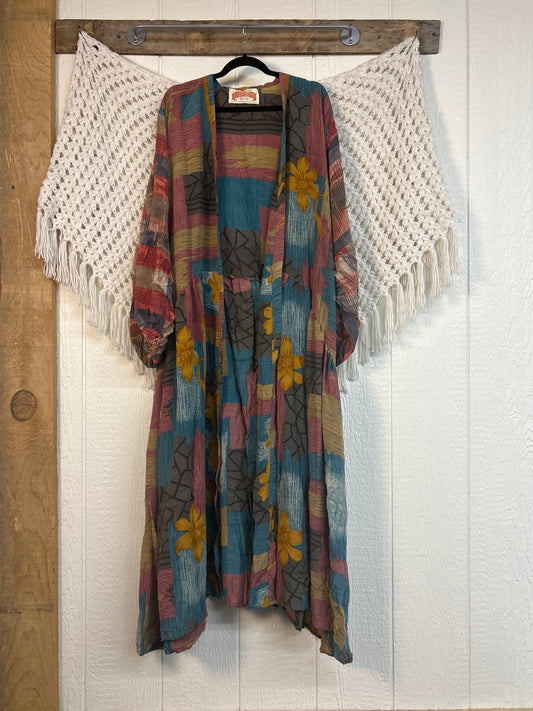 Crepe Sari Evermore Kimono 0326 069