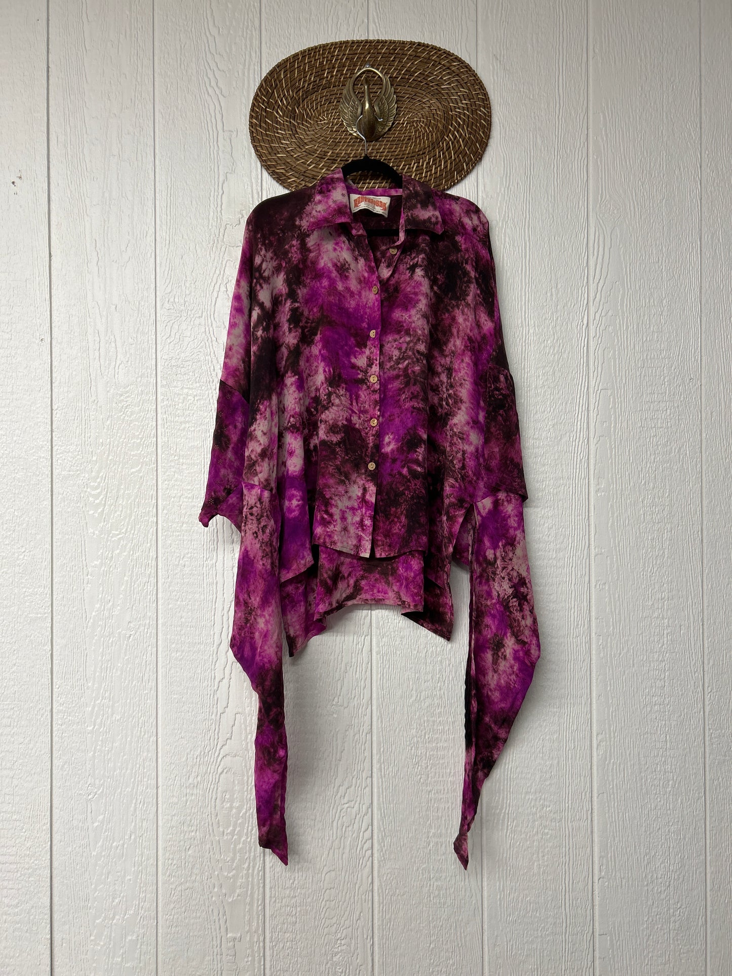 Crepe Sari Summer Nirvana Button Down 0626 054