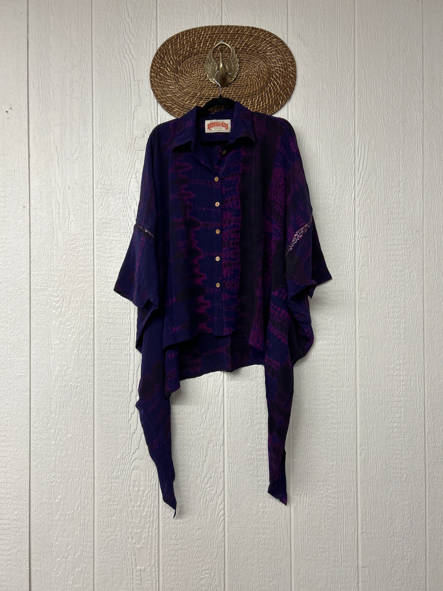 Crepe Sari Summer Nirvana Button Down 0626 200