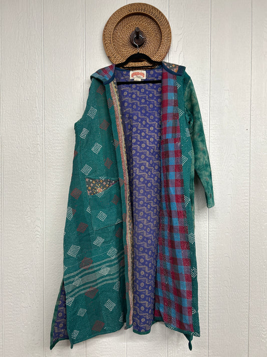 Fine Kantha Rising Sun Coat 1125 161