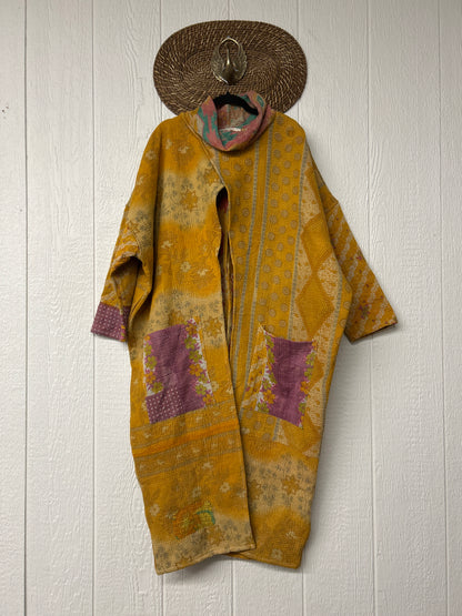 Fine Kantha Cowl Split Pullover 1225 036