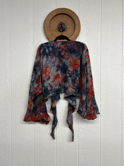 Crepe Sari Zeppelin Crop Shrug 0426 038