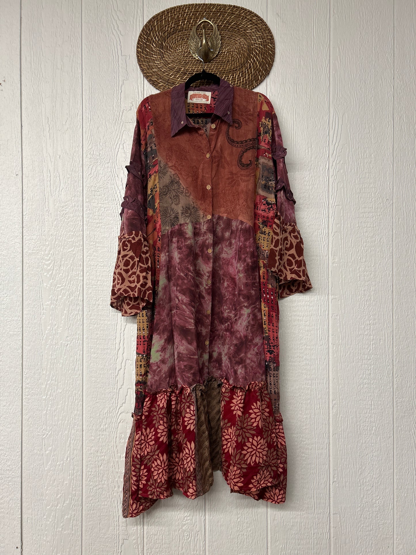 Crepe Sari Rhiannon Duster Dress 0226 118