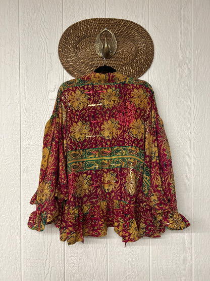 Crepe Sari Wild Rose Top 1225 174