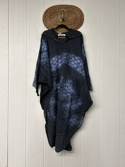 Aura Edit Pareo Kantha Poetic Hoodie Maxi 0726 019