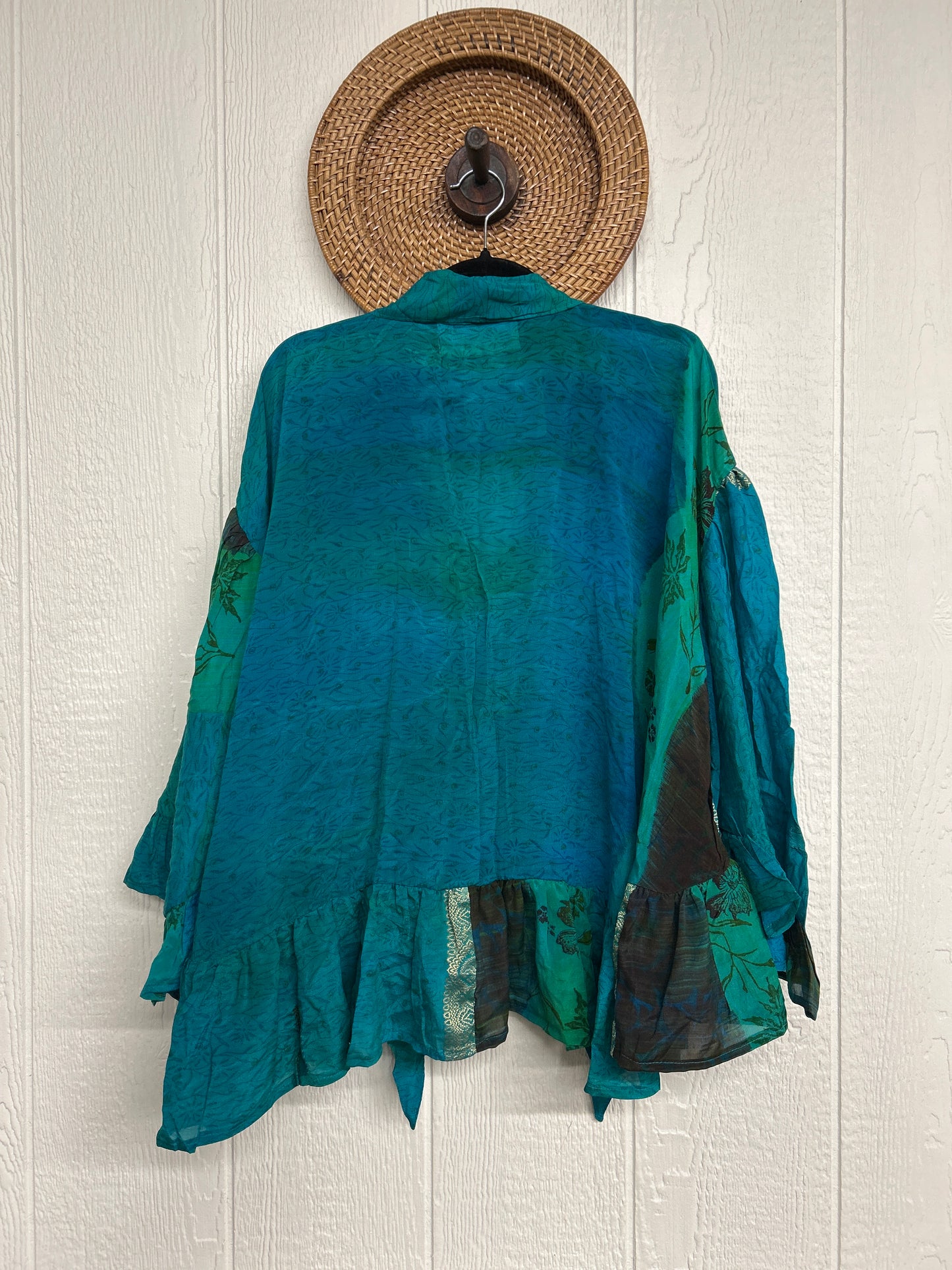 Crepe Sari Wild Rose Top 1225 031