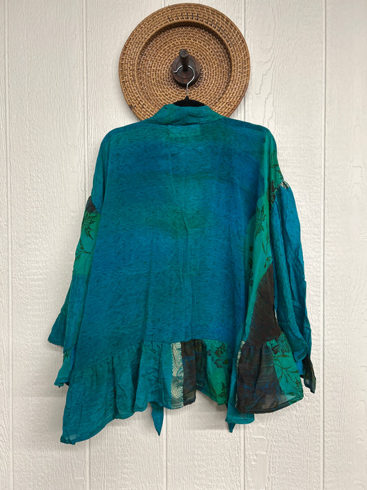 Crepe Sari Wild Rose Top 1225 031