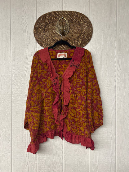 Crepe Sari Ruffle Daisy Blouse 0226 240