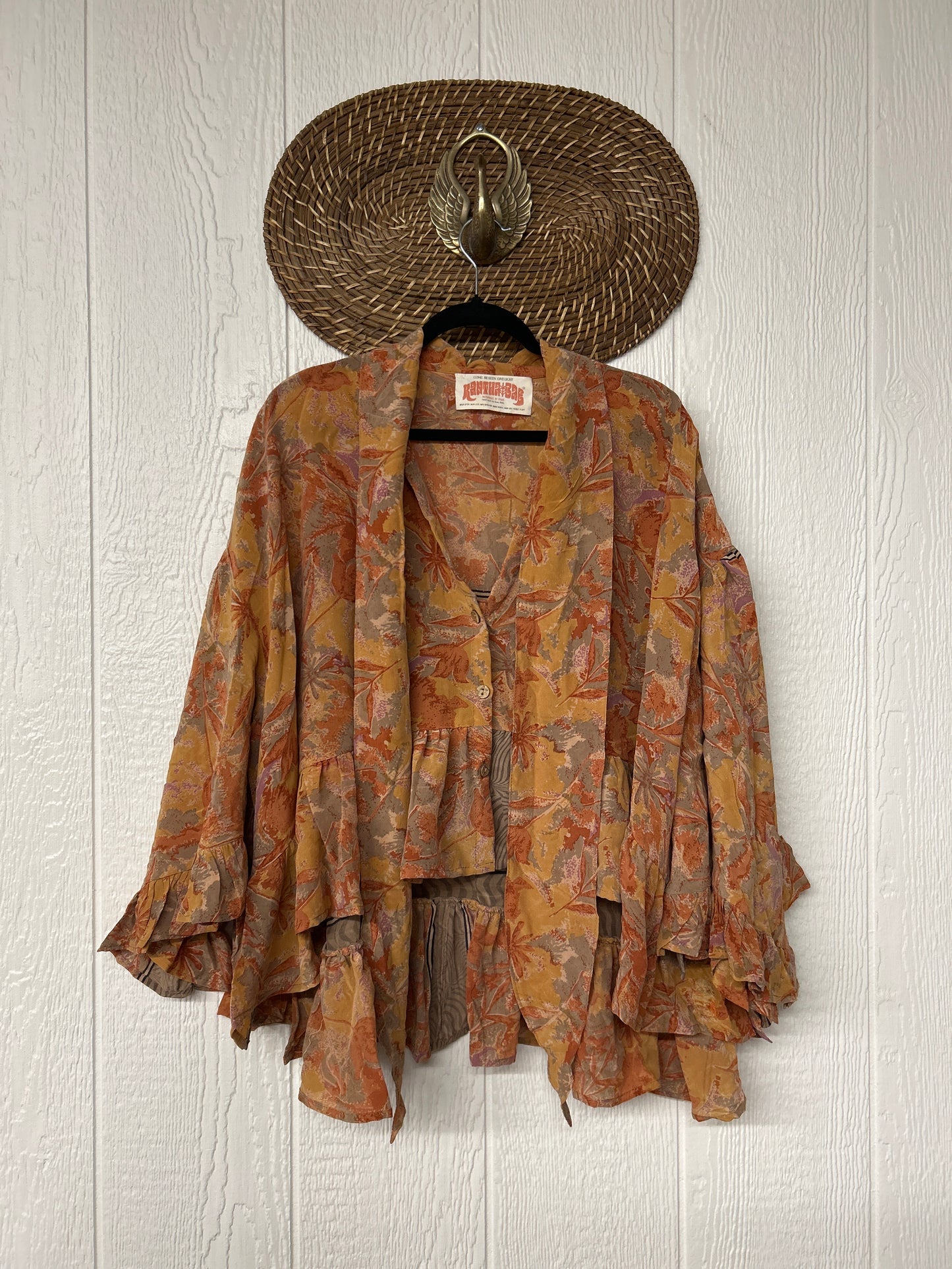 Crepe Sari Wild Rose Top 1225 224