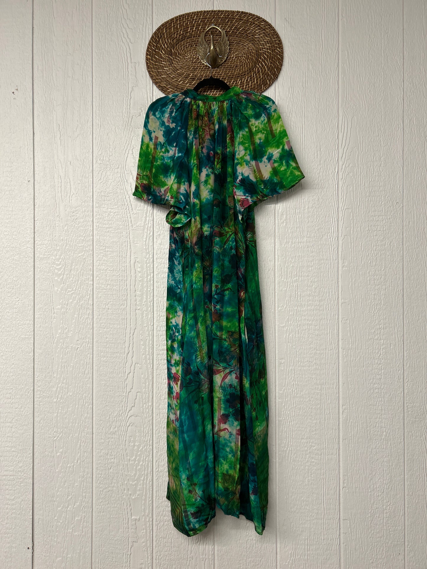 Crepe Sari Summer Woodstock Duster 0626 156