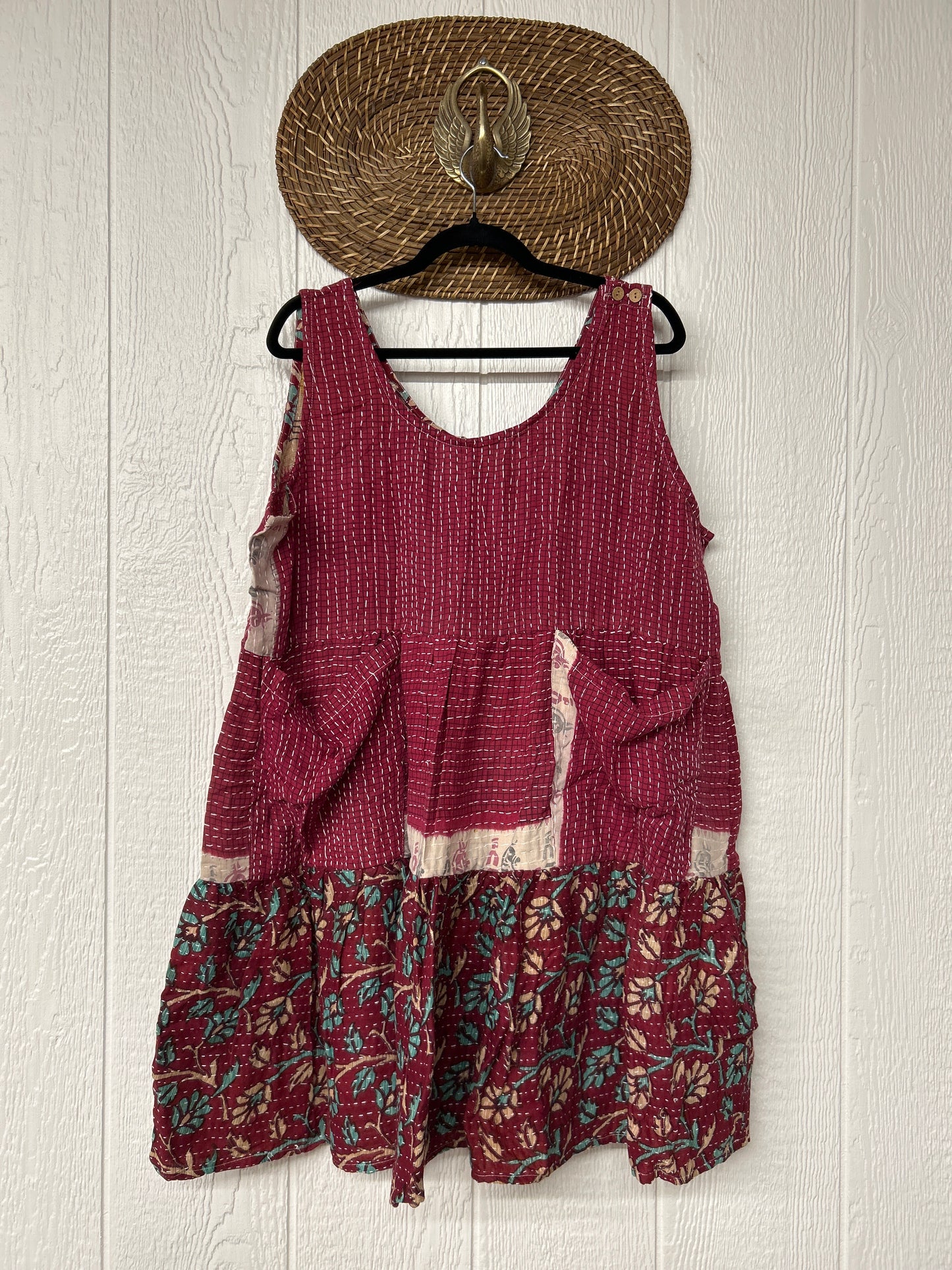 Kantha Meadow Mini Dress 0625 051