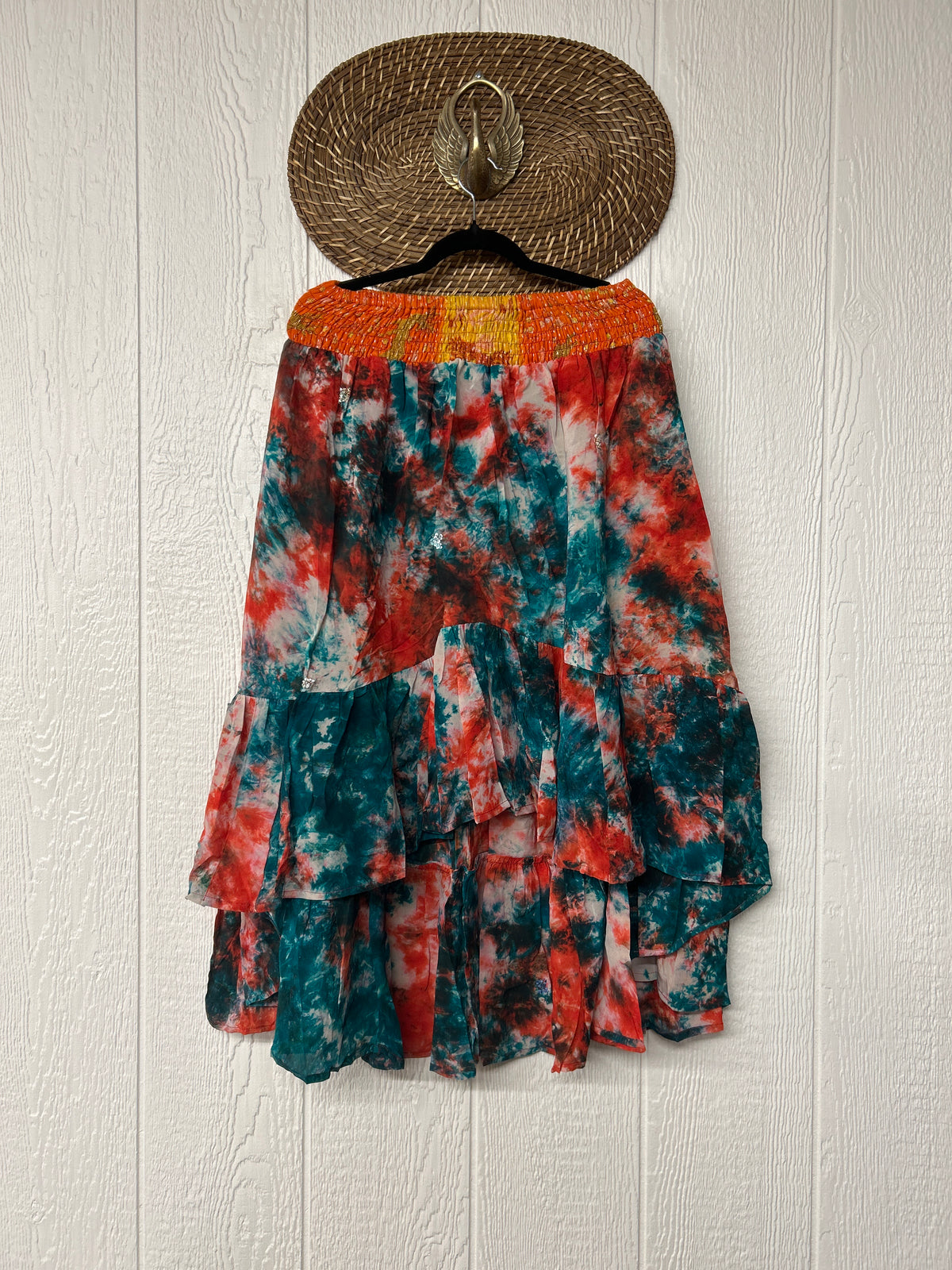 Crepe Sari Dahlia Skirt 1026 091