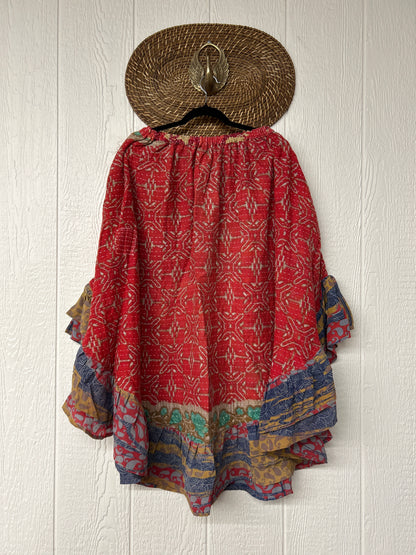 Pareo Kantha Wild Rose Skirt 0426 004