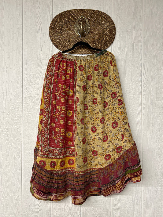 Pareo Kantha Wild Rose Skirt 0426 243