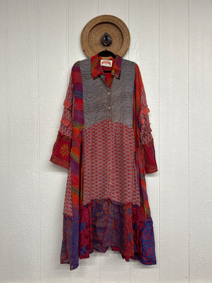 Crepe Sari Rhiannon Duster Dress 0226 153