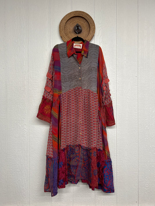 Crepe Sari Rhiannon Duster Dress 0226 153