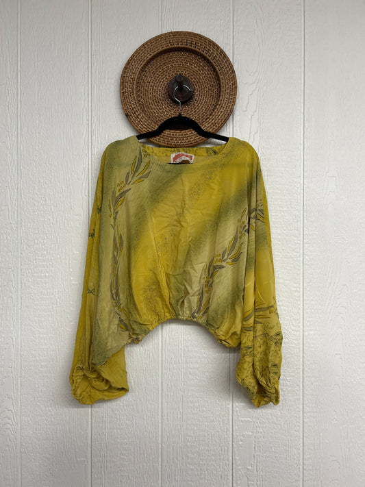 Crepe Sari Luna Crop Top 0126 062