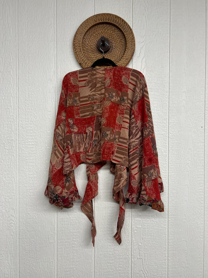Crepe Sari Zeppelin Crop Shrug 0426 165
