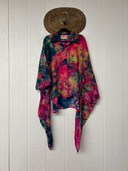 Crepe Sari Summer Nirvana Button Down 0626 020