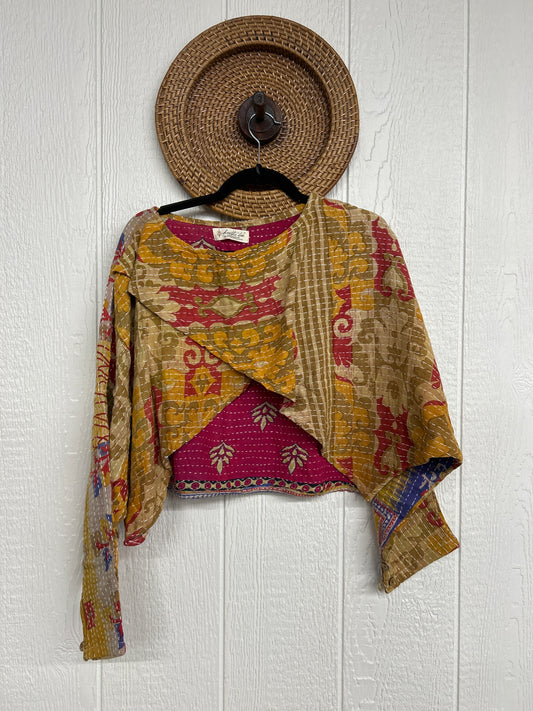 Pareo Kantha In Bloom Cropped Pullover 0326 086