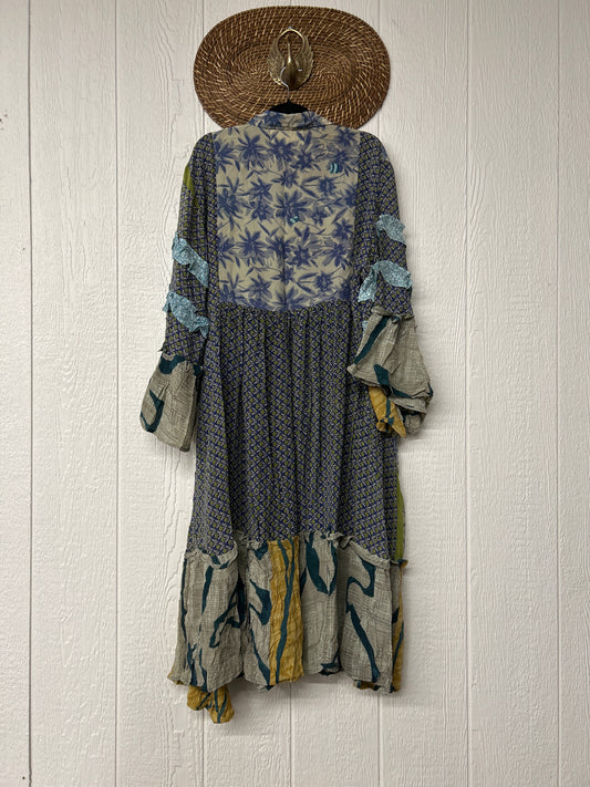 Crepe Sari Rhiannon Duster Dress 0226 031