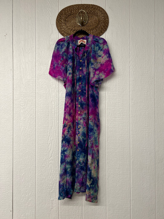 Crepe Sari Summer Woodstock Duster 0626 162