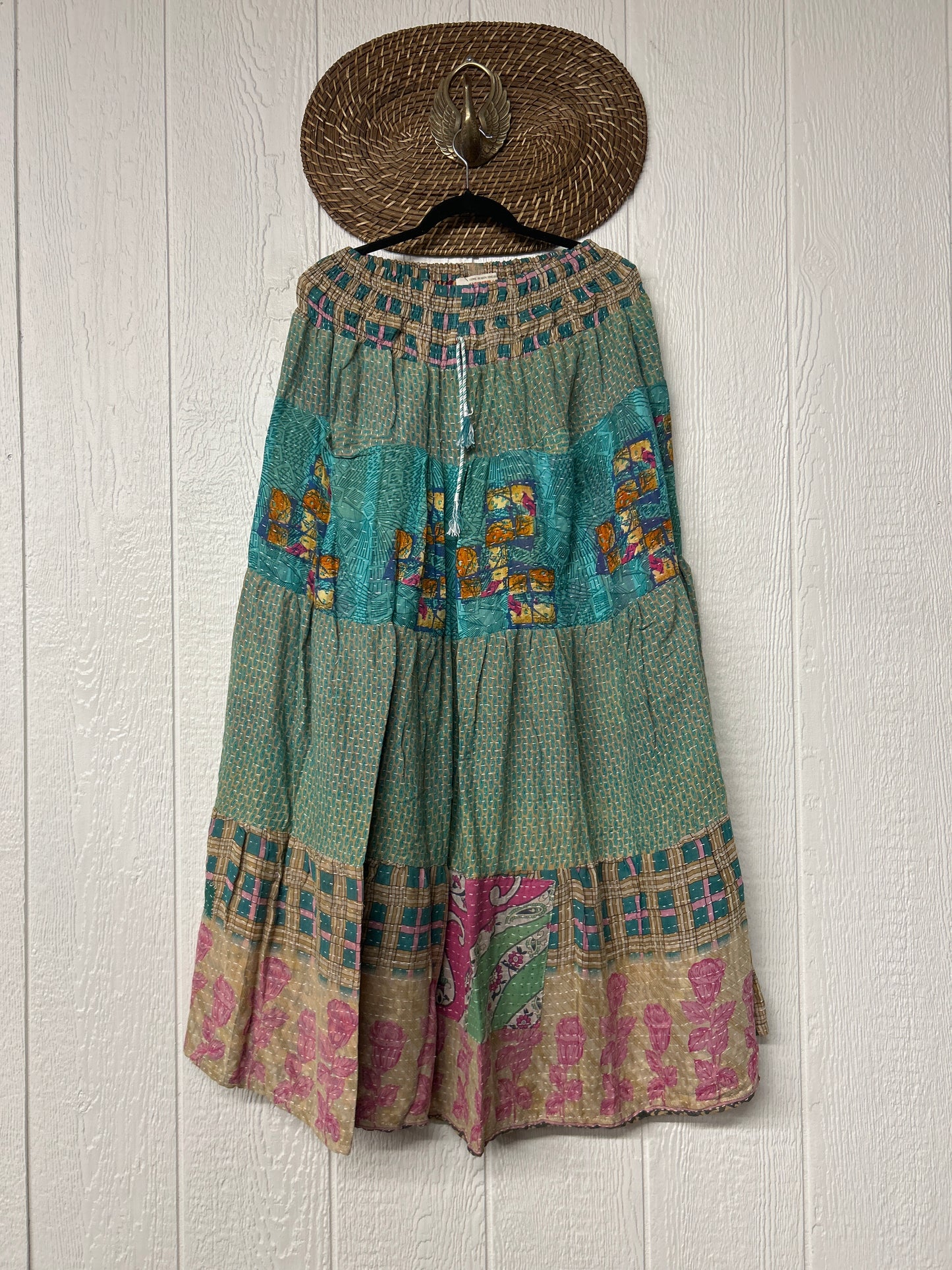 Pareo Kantha Lotus Maxi Skirt 0826 166